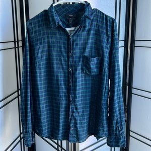 J. Crew Boy Plaid Button Down Shirt